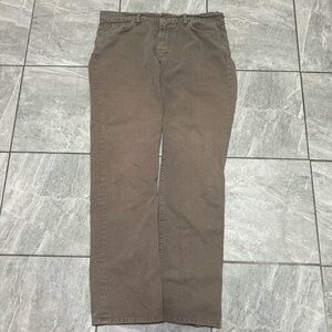 Seven For All Mankind Austyn Straight Leg Brown Jeans Men’s 36x32 Distressed USA